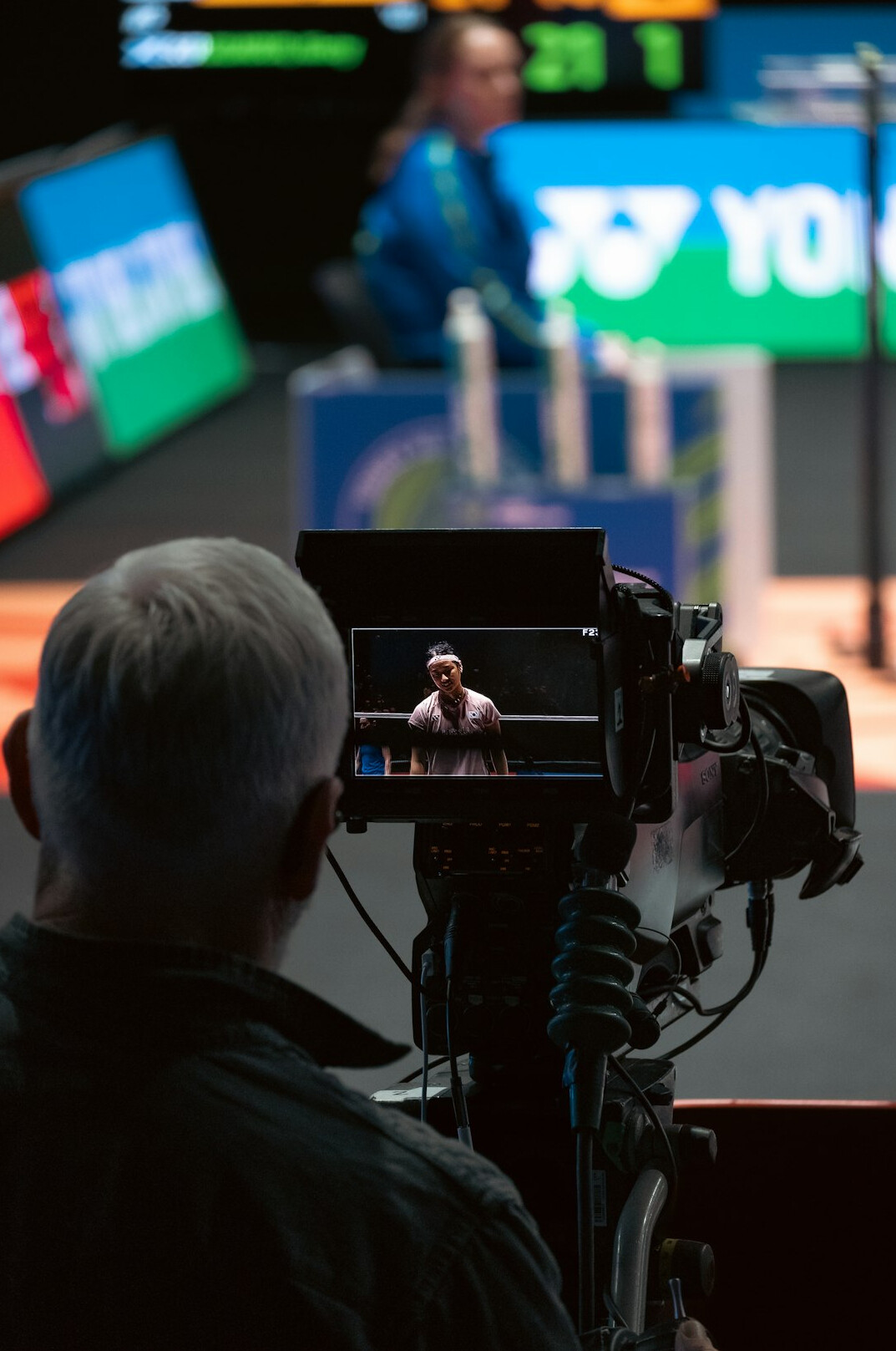 tv presenter on stage