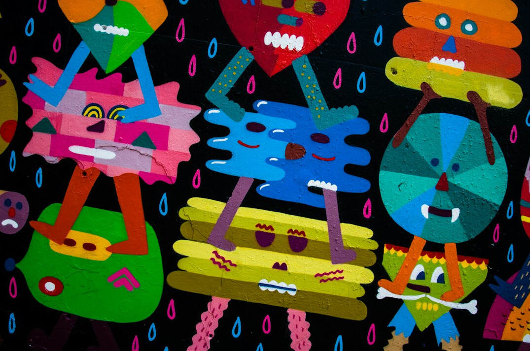 cartoon characters on screen