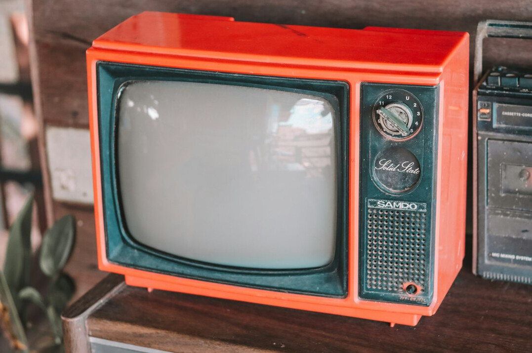 vintage tv set