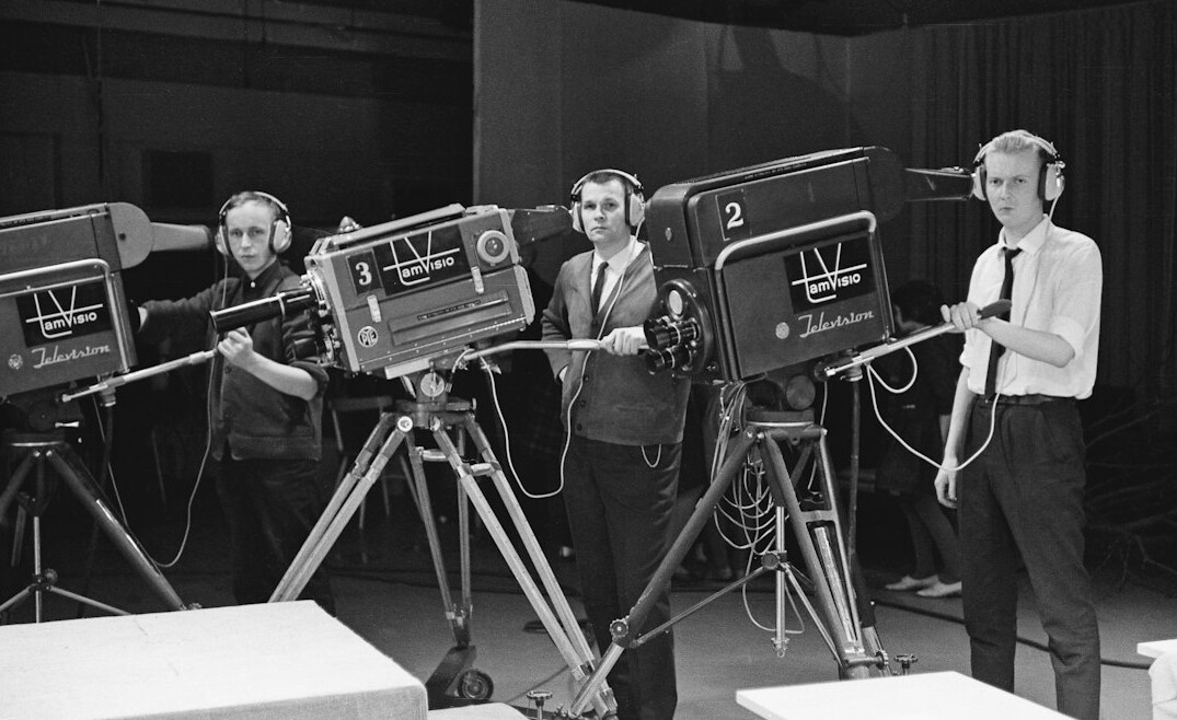 vintage french tv broadcast